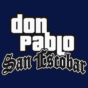 Don Pablo San Escobar - Damska Koszulka Granatowa
