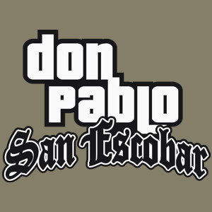 Don Pablo San Escobar - Męska Koszulka Jasno Szara