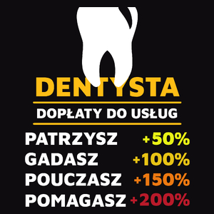 Dopłaty Do Usług Dentysta - Męska Bluza Czarna