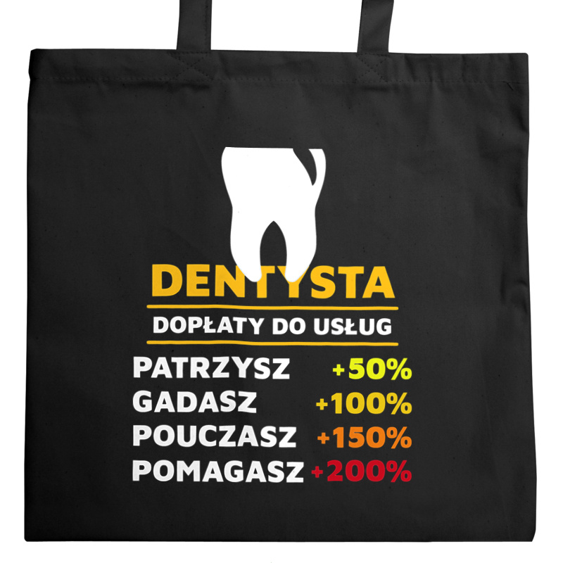 Dopłaty Do Usług Dentysta - Torba Na Zakupy Czarna
