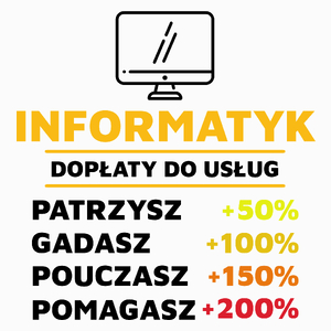 Dopłaty Do Usług Informatyk - Poduszka Biała