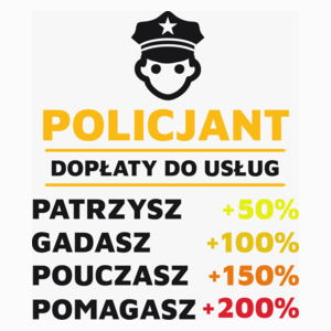 Dopłaty Do Usług Policjant - Poduszka Biała