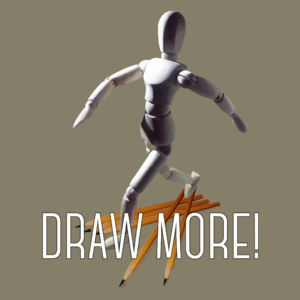Draw more! - Męska Koszulka Jasno Szara
