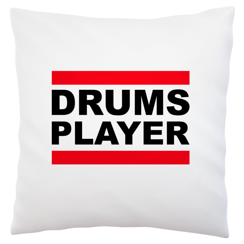 Drums Player - Poduszka Biała