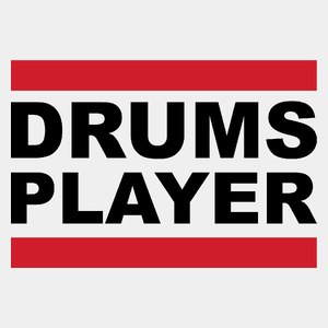 Drums Player - Męska Koszulka Biała