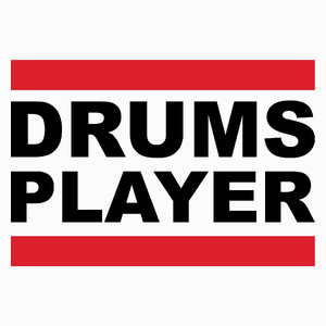 Drums Player - Poduszka Biała