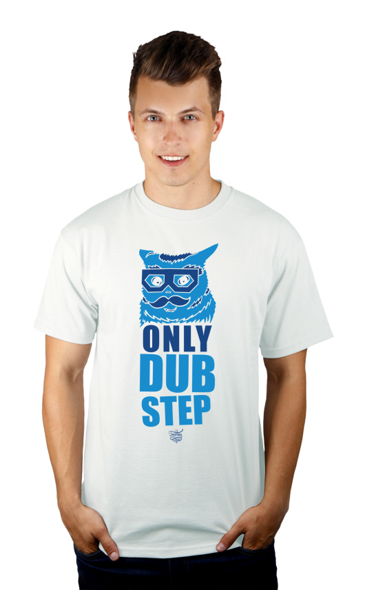 Dubstep Cat - Męska Koszulka Biała