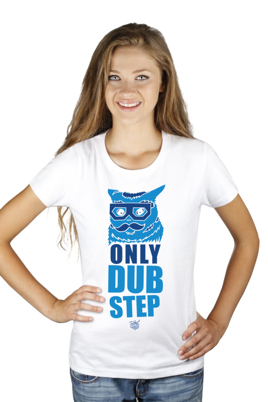 Dubstep Cat - Damska Koszulka Biała