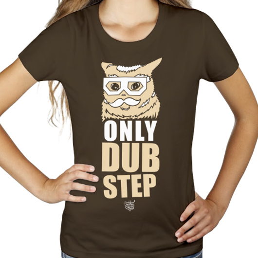 Dubstep Cat - Damska Koszulka Czekoladowa