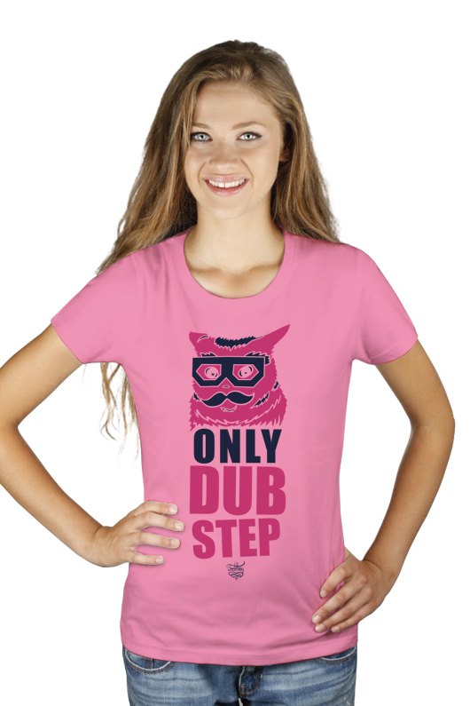 Dubstep Cat - Damska Koszulka Różowa