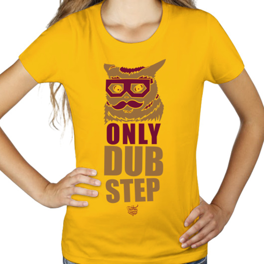 Dubstep Cat - Damska Koszulka Żółta