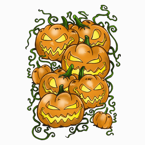 Dynie Halloween - Poduszka Biała