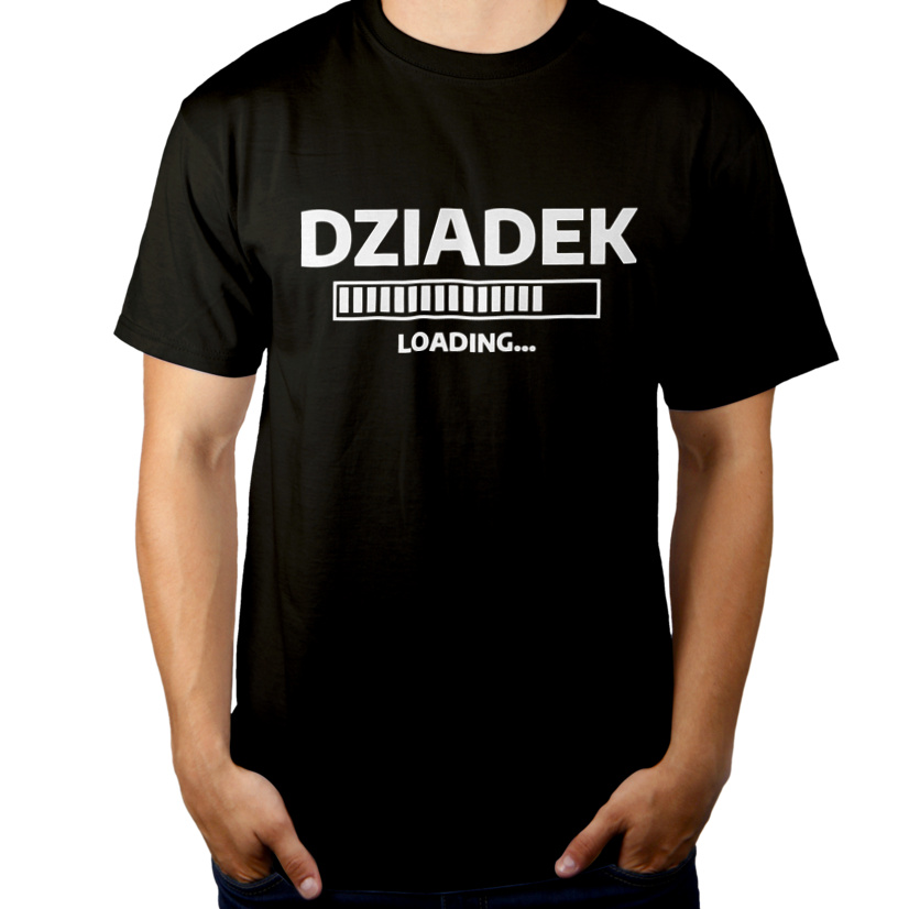 Dziadek Loading - Męska Koszulka Czarna