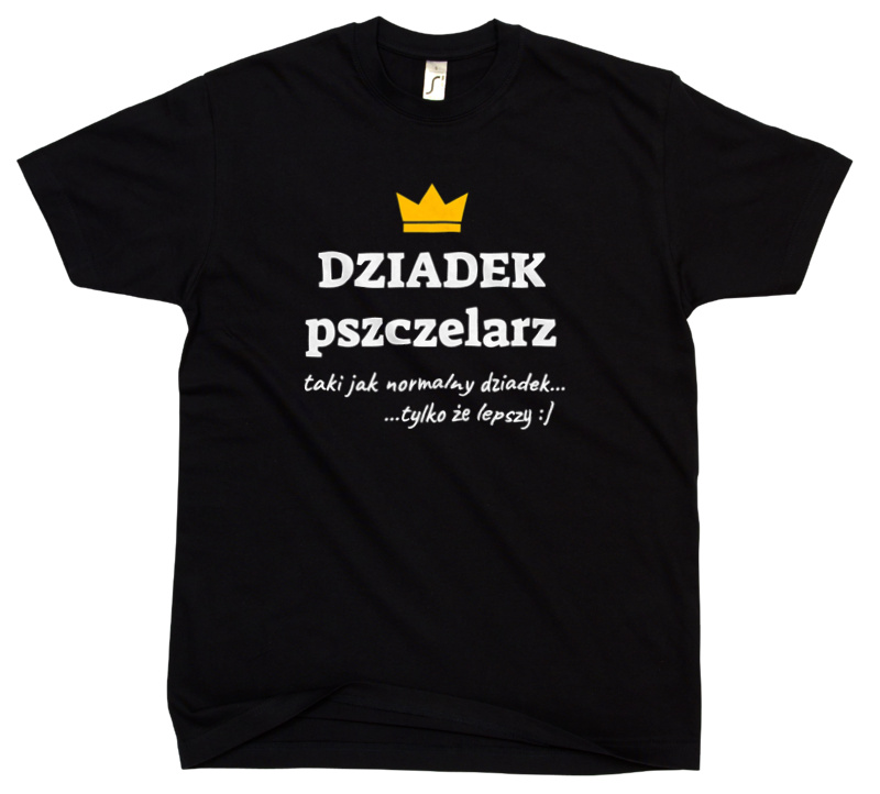 Dziadek Pszczelarz Lepszy - Męska Koszulka Czarna
