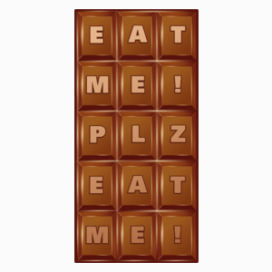 Eat Me! Plz Eat Me! - Poduszka Biała