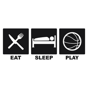 Eat Sleep Basketball - Kubek Biały