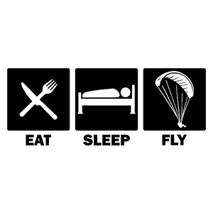 Eat Sleep Fly - Kubek Biały