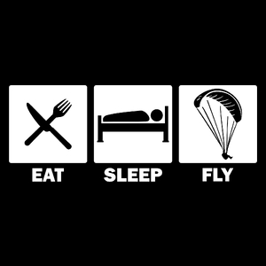 Eat Sleep Fly - Torba Na Zakupy Czarna