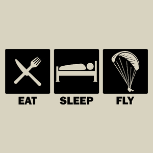 Eat Sleep Fly - Torba Na Zakupy Natural