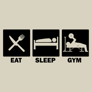 Eat Sleep Gym - Torba Na Zakupy Natural