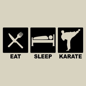 Eat Sleep Karate - Torba Na Zakupy Natural