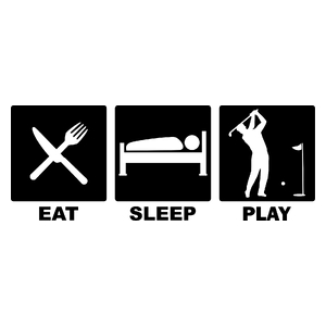 Eat Sleep Play Golf - Kubek Biały