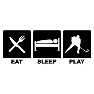 Eat Sleep Play Hockey - Kubek Biały
