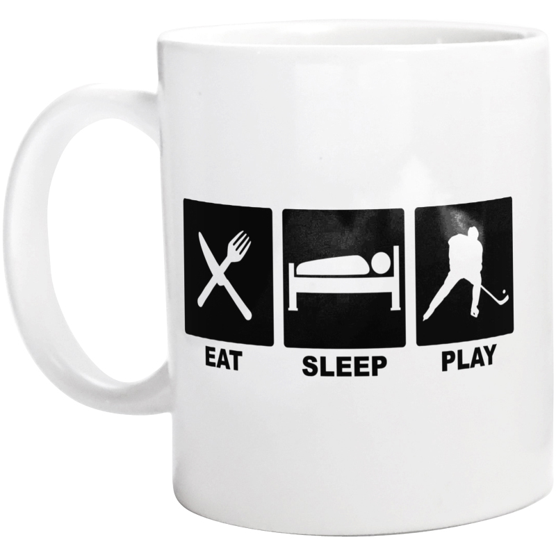 Eat Sleep Play Hockey - Kubek Biały