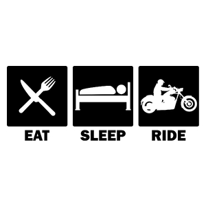 Eat Sleep Ride Chopper - Kubek Biały