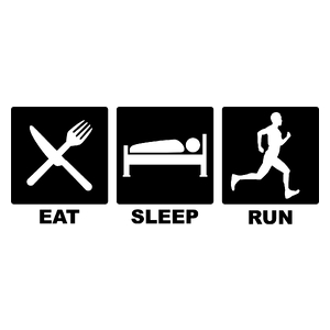 Eat Sleep Run - Kubek Biały
