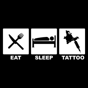 Eat Sleep Tattoo - Torba Na Zakupy Czarna