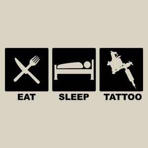 Eat Sleep Tattoo - Torba Na Zakupy Natural