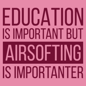 Education and Airsofting - Damska Koszulka Różowa