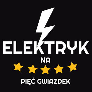 Elektryk Na 5 Gwiazdek - Męska Bluza Czarna