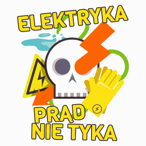 Elektryka Prąd Nie Tyka - Poduszka Biała