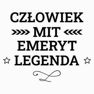 Emeryt Mit Legenda Człowiek - Poduszka Biała