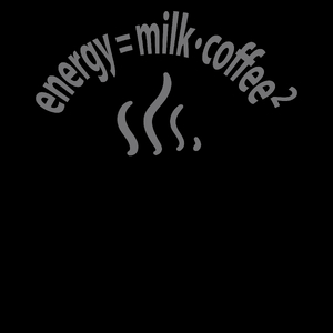 Energy = Milk * Coffee ^ 2 - Torba Na Zakupy Czarna