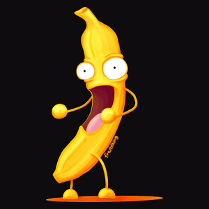 Epic Banana - Męska Koszulka Czarna