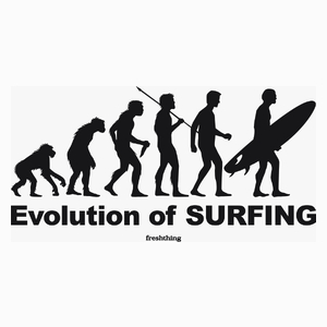 Evolution Of Surfing - Poduszka Biała