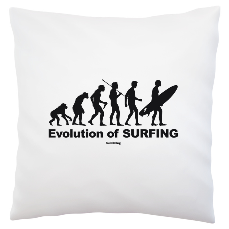 Evolution Of Surfing - Poduszka Biała