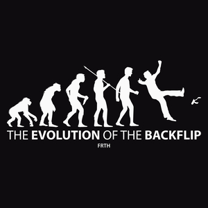 Evolution Of The Backflip - Męska Koszulka Czarna
