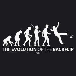 Evolution Of The Backflip - Damska Koszulka Czarna