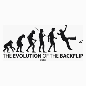 Evolution Of The Backflip - Poduszka Biała