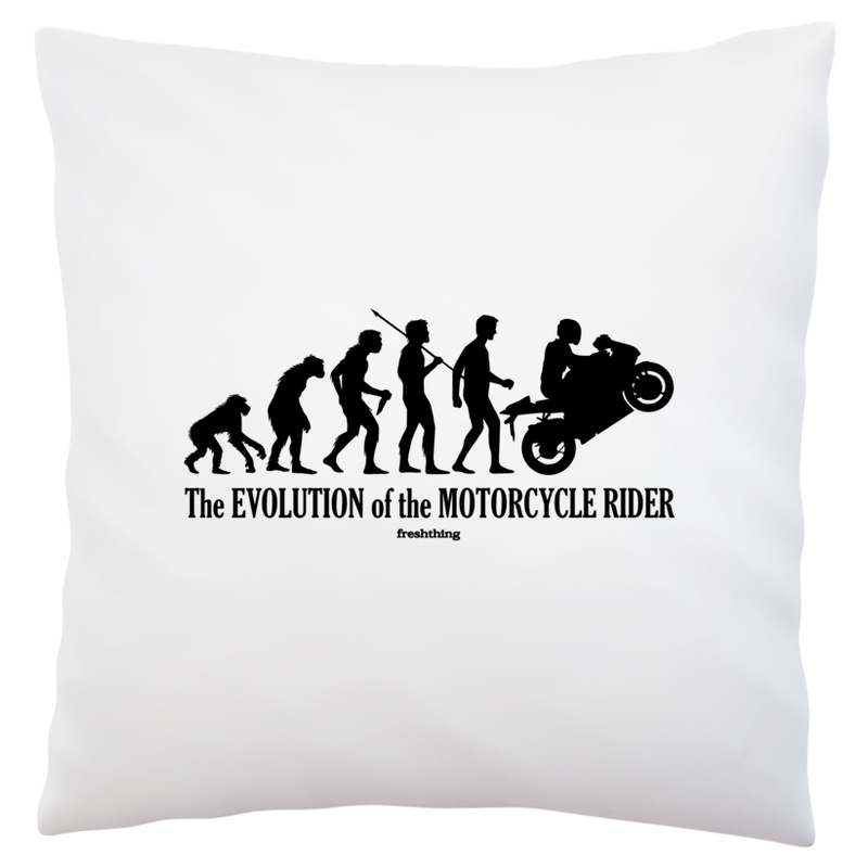 Ewolucja do Motocyklisty - Poduszka Biała