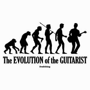 Ewolucja do gitarzysty - Poduszka Biała