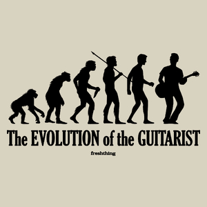 Ewolucja do gitarzysty - Torba Na Zakupy Natural