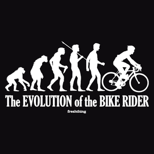 Ewolucja do rowerzysty - Męska Bluza Czarna