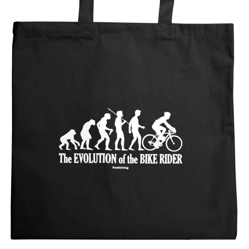 Ewolucja do rowerzysty - Torba Na Zakupy Czarna