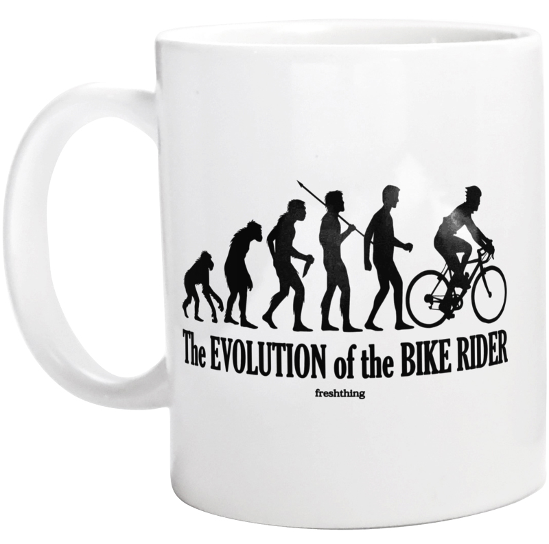 Ewolucja do rowerzysty - Kubek Biały