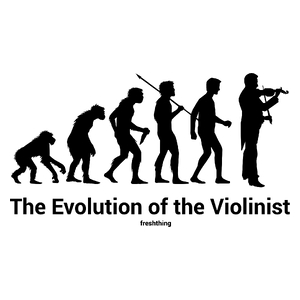 Ewolucja do skrzypka - Kubek Biały